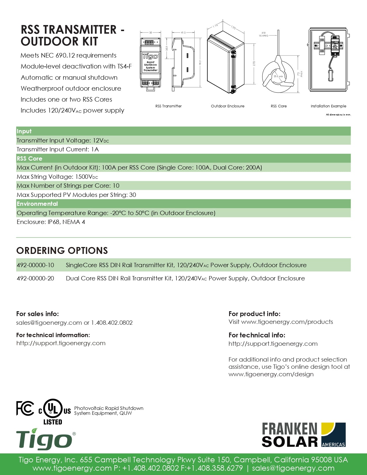 Tigo Dual Core RSS Transmitter Kit｜24 Weeks Ship Time Solar Kit Depot