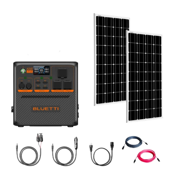 BLUETTI AC240P 2400W / 1536Wh Portable Power Station + Choose Your Custom Bundle Option | Complete Solar Generator Kit |