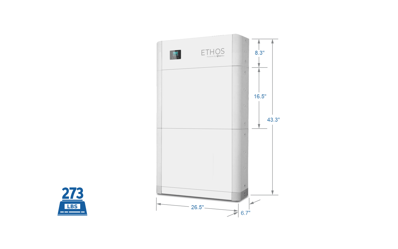 48V ETHOS 30.7KWh (6 Module) | 48V | 300Ah |  30.7KWH | Stackable Type | UL Certified | CSA Approved