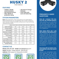 12V 2X HUSKY 2 KIT - LiFePO4 - 400Ah - 5.12kWh