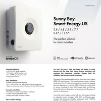 SMA - Sunny Boy Smart Energy Hybrid Inverter - SBSE4.8-US-50 | 4.8kW | 600VDC 208/240VAC |  Single Phase Hybrid Inverter