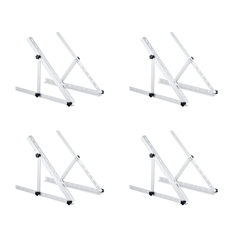 Set of 28" Solar Panel Stands / Legs | 4/6/8 Panels | Portable Solar Panel Leg Kit | Fully Adjustable & Universal Compatibility