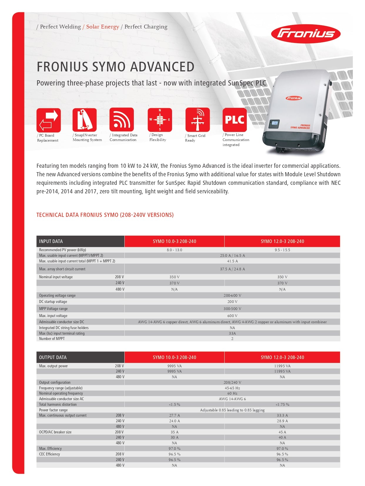 Fronius - Symo Advanced 15.0-3-480 - Lite