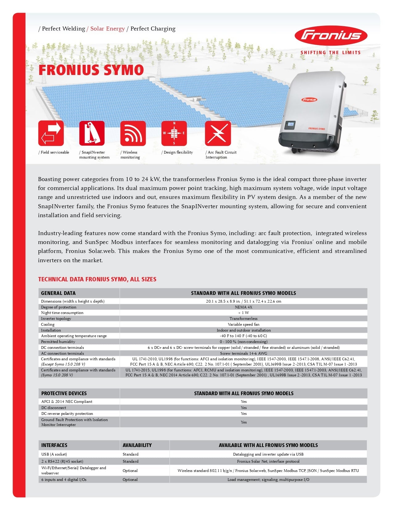 Fronius - Symo Advanced 20.0-3-480 - Lite