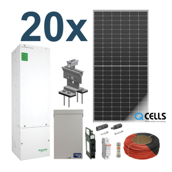 48V All-in-one Extra Large Cottage Kit | Inverter + Lithium Battery Pack + Solar Panels + Cables｜2-4 Weeks Ship Time