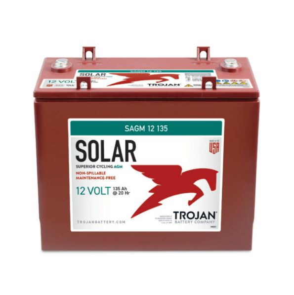 Trojan Battery - SAGM12-135｜12V｜135Ah (C20)｜1700 Cycles｜2-4 Weeks Ship Time