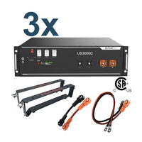 48V All-in-one Kit | Large Home Battery Backup | Inverter + Lithium Battery Pack + Cables