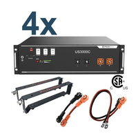 48V All-in-one Kit | Extra Large Home Battery Backup | Inverter + Lithium Battery Pack + Cables｜2-4 Weeks Ship Time